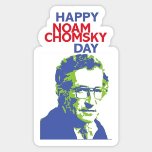 Happy Noam Chomsky Day Sticker